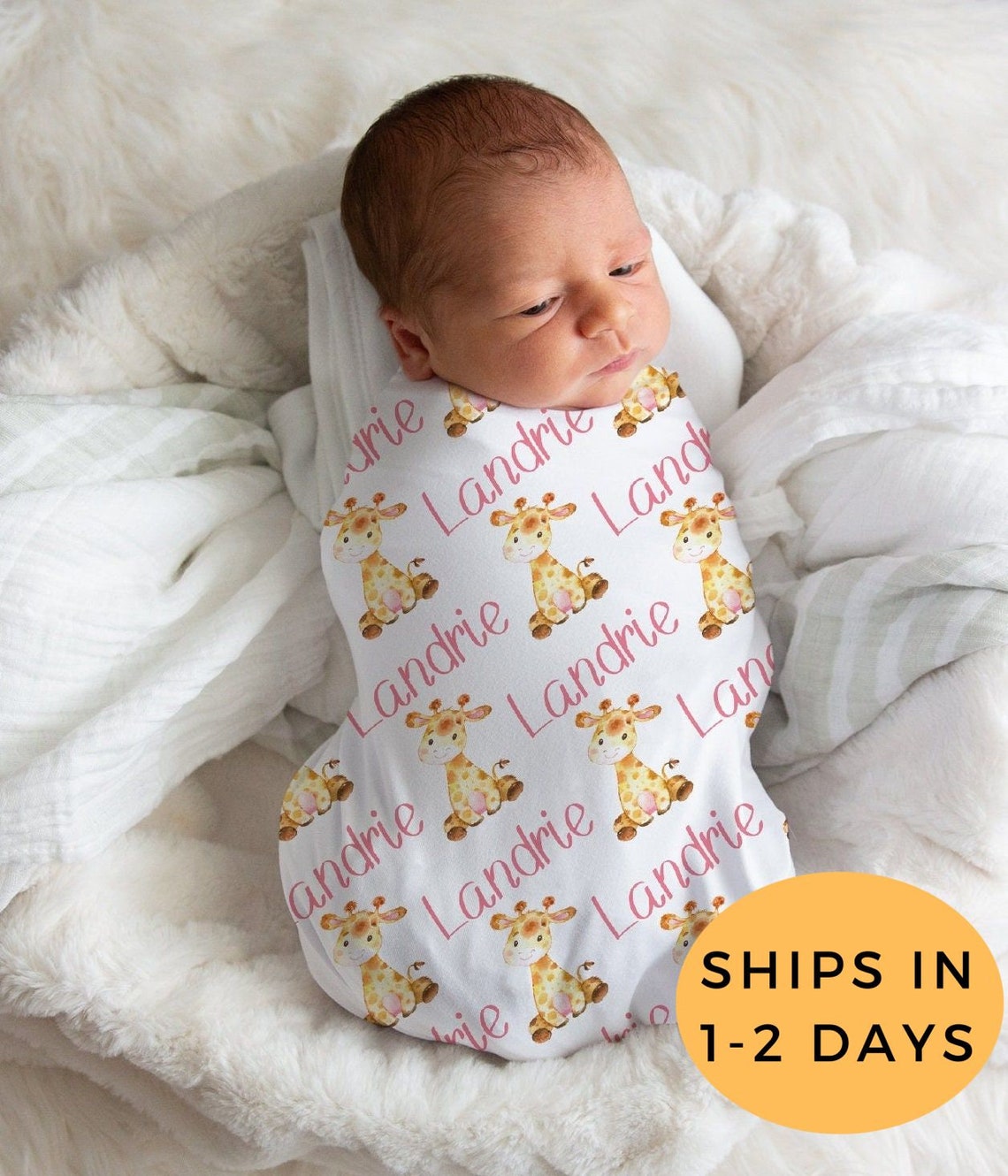 Little Giraffe Swaddle & Shelter Muslin Blanket Set, Leaf Print - 2 Pack, Pink