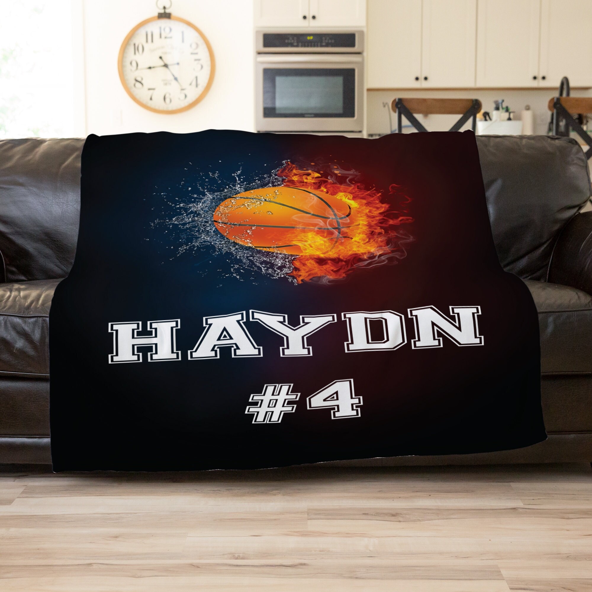 Basketball Blanket Girls Basketball Graduation Gift Etsy