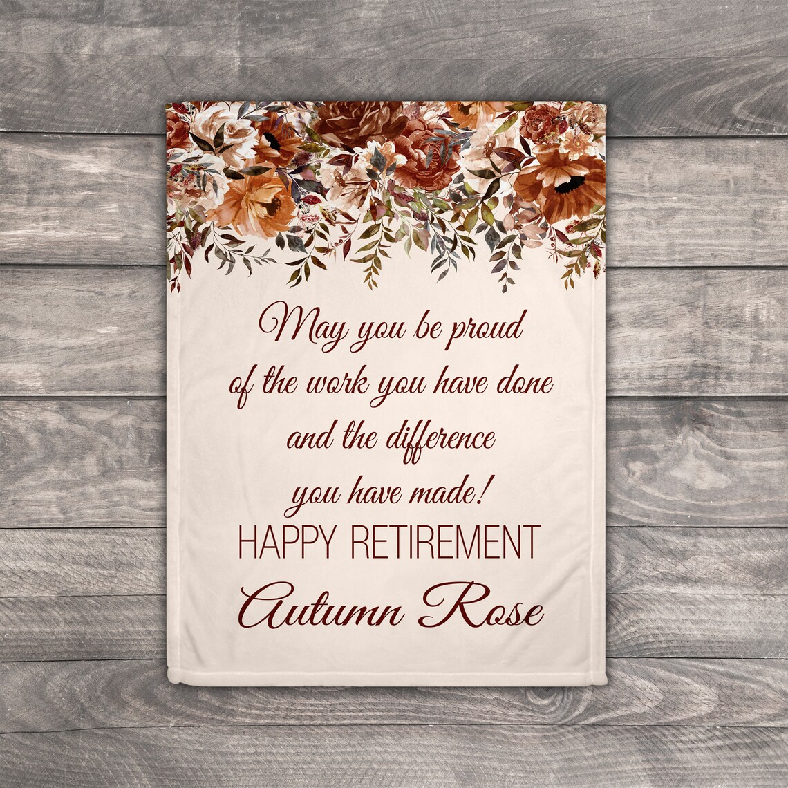 Retirement Blanket Retirement Gifts for Mom Coworker Leaving Etsy