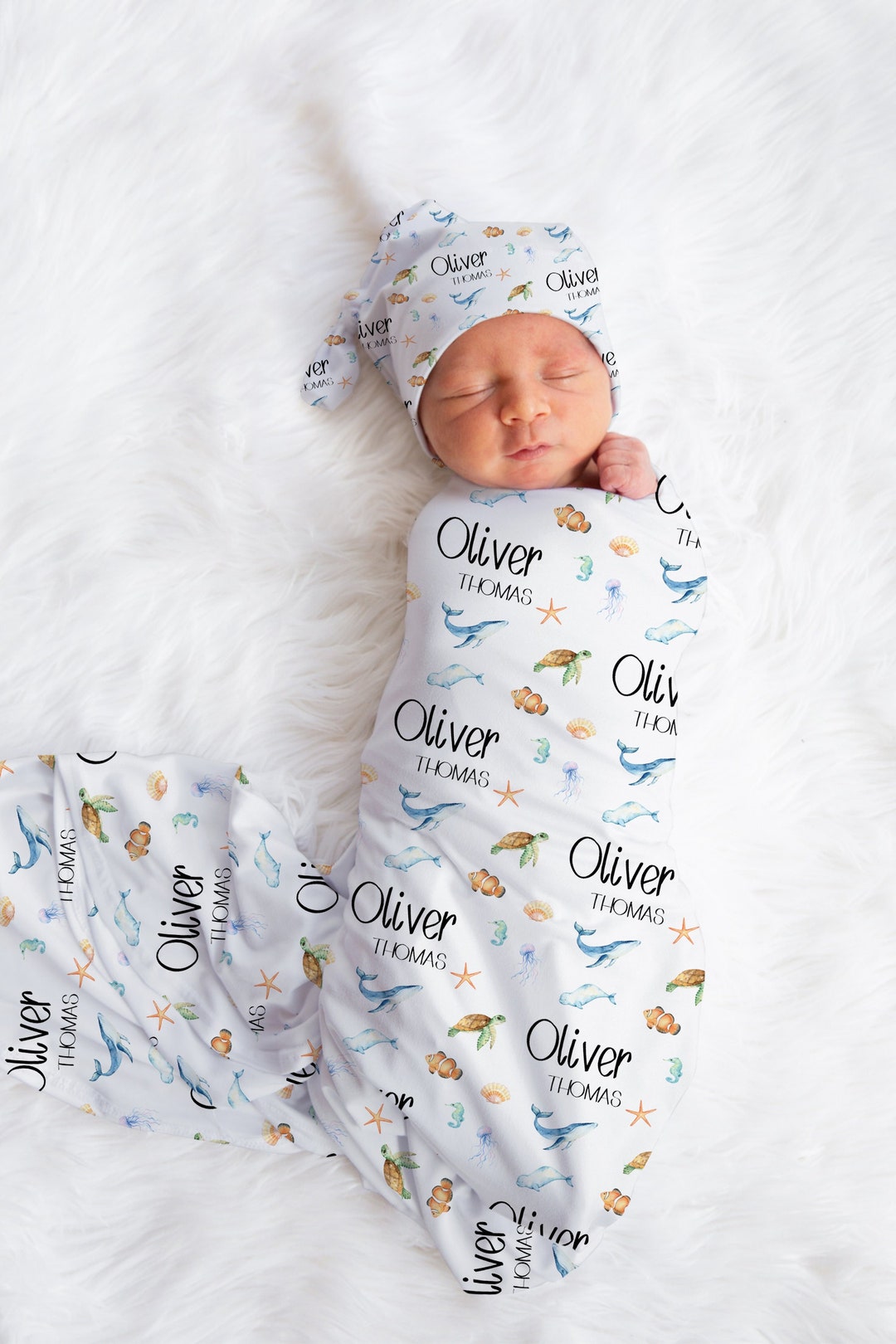 Sunlit Voyage Muslin Swaddle – Yellow Whale & Nautical Print Baby Blanket & Wrapping Shawl (30″×32″)