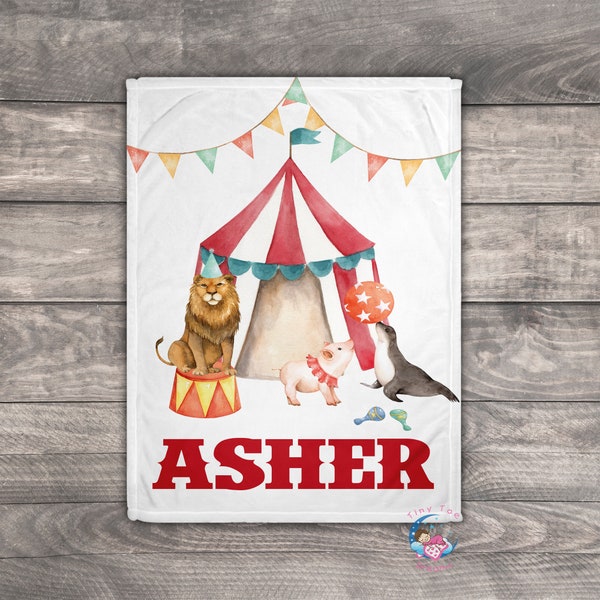 Circus Amusement Park Pattern Print Hooded Blanket