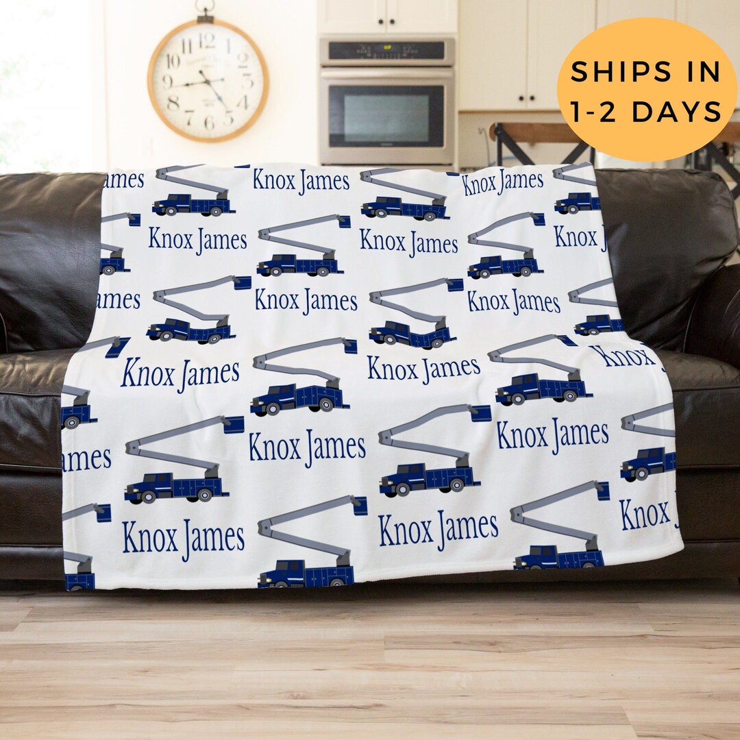 Lineman Baby Blanket, Lineman Birthday Gift, Personalized Adult Blanket ...
