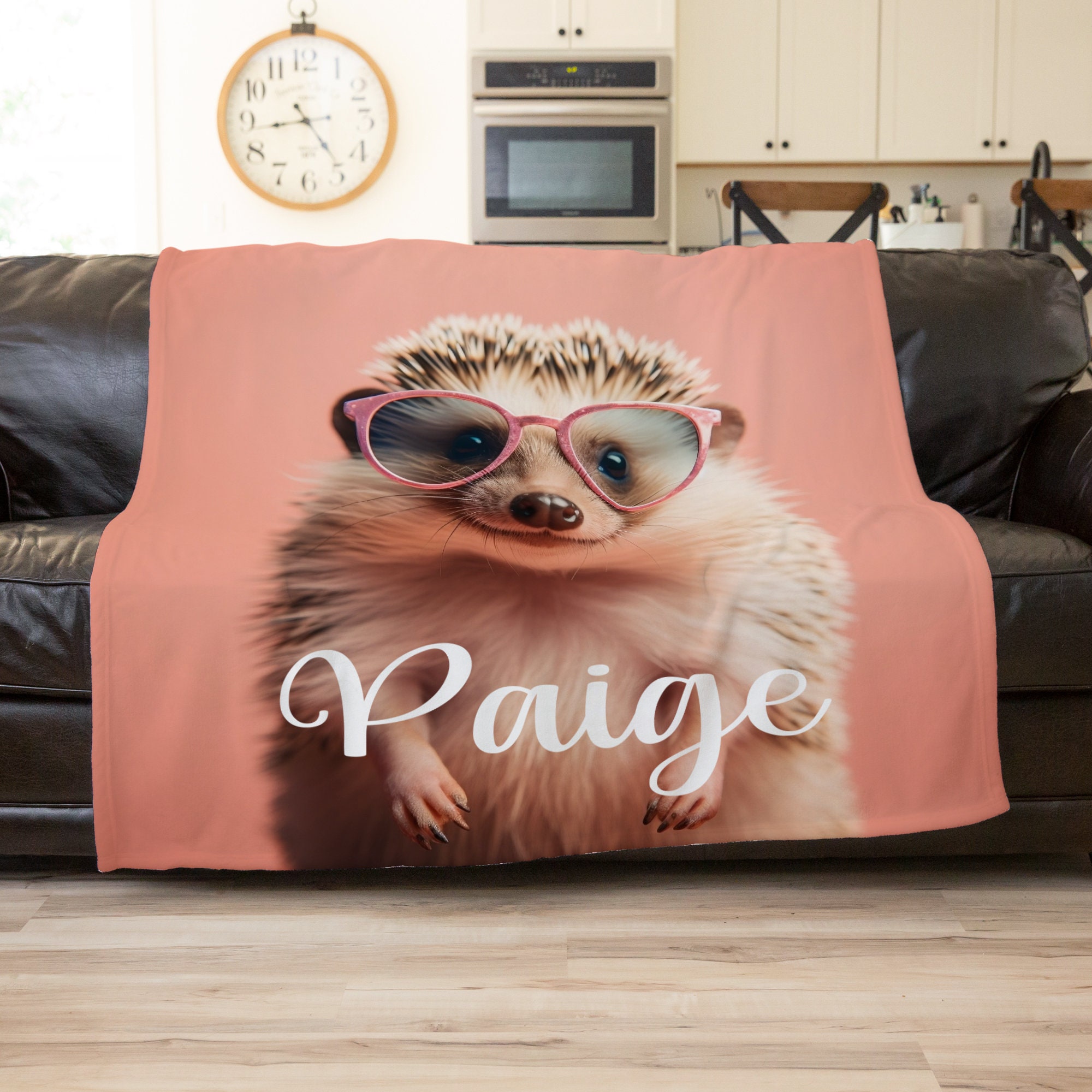 Valentines hedgehog blanket sale