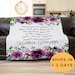 Personalized Retirement Gifts For Women, Custom Retirement Gifts For Women, Floral Watercolor Blanket, Mom Retirement Nurse, Teacher Gift 