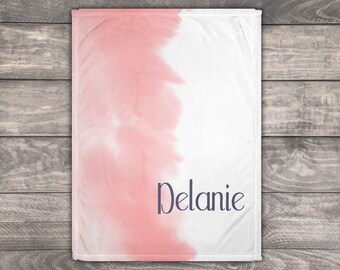 Blanket Personalized Adult, Pink Boho Throw Blanket, Pink Nursery Blanket, Customized Baby Blanket, Comfy Blanket, Birthday Gift Women