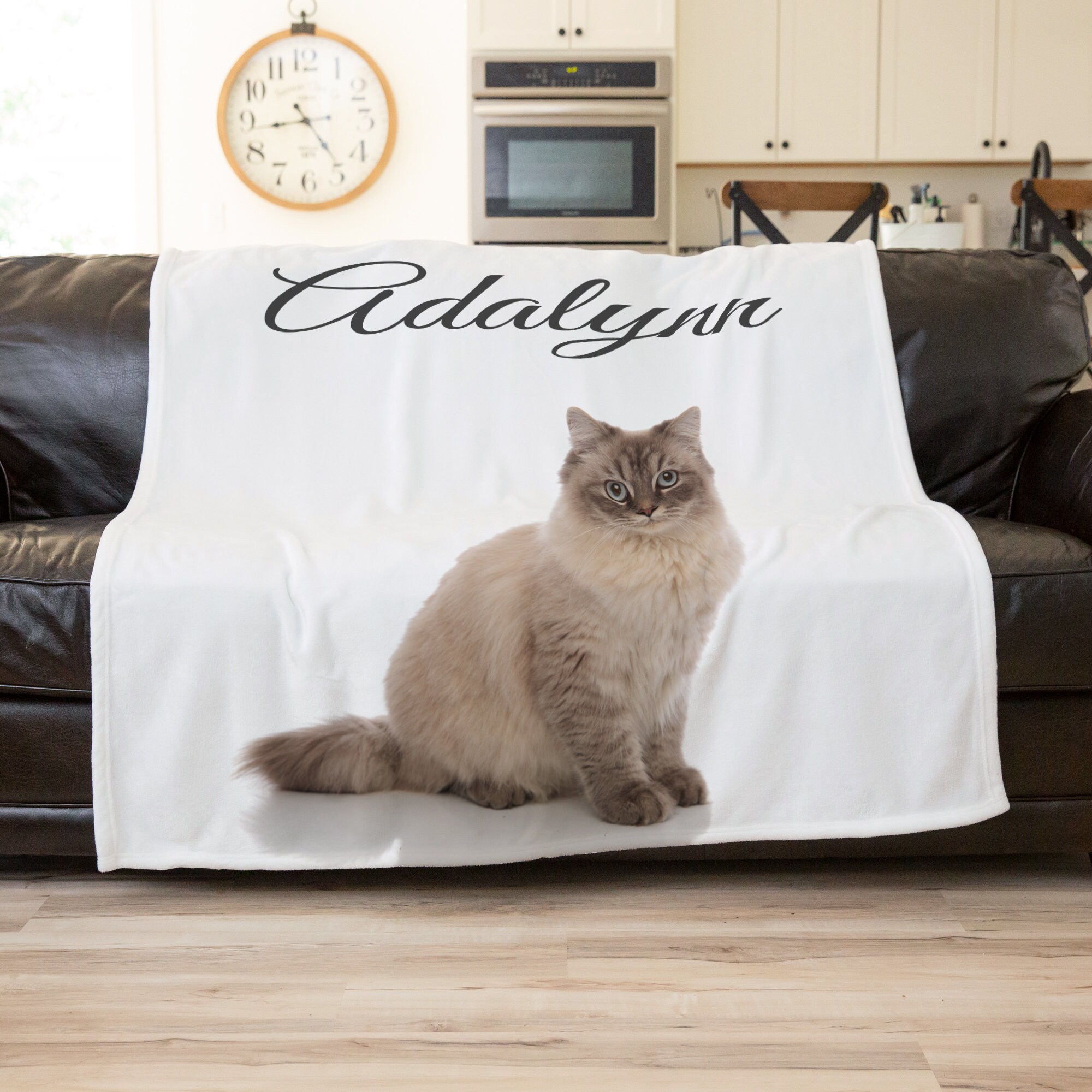 Cat Blanket Personalized Cat Blanket Custom Blanket Adult Etsy