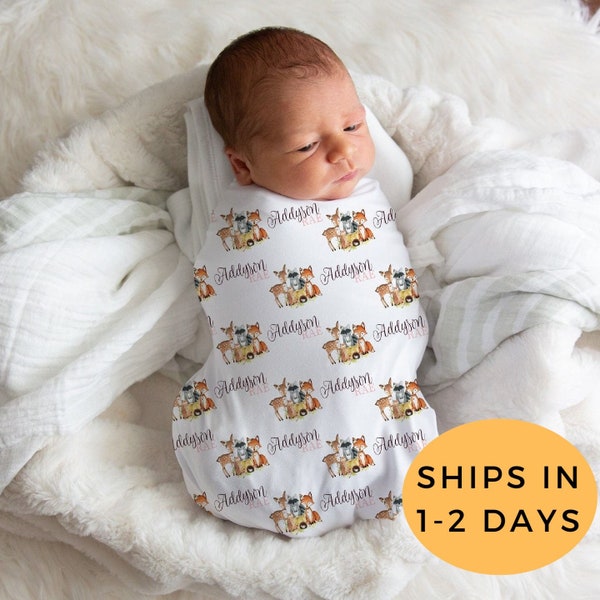 Woodland Swaddle Etsy