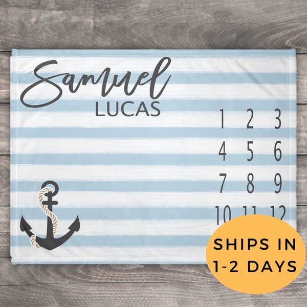 Nautical Blanket Etsy