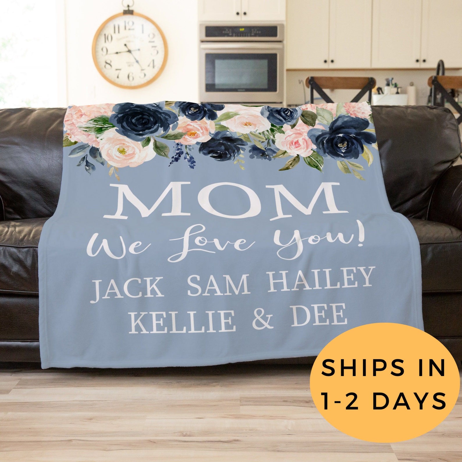 Mom Blanket Grandma Blanket Personalized Blanket for Etsy
