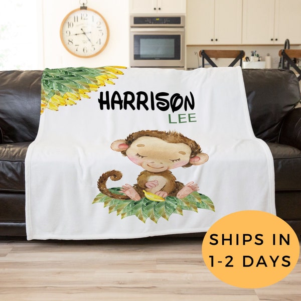 Monkey Blanket Etsy