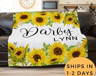 Personalized Throw Blanket Sunflower Monogram Sleepy Elephant Custom Blankets 50x60 Inches for Couch Bed Fleece Blanket with Your Name Birthday for Boy Girl Teen Personalized Throw Blanket Sunflower Monogram Sleepy Elephant Custom Blankets 50x60 Inches for Couch Bed Fleece Blanket with Your Name Birthday for Boy Girl Teen