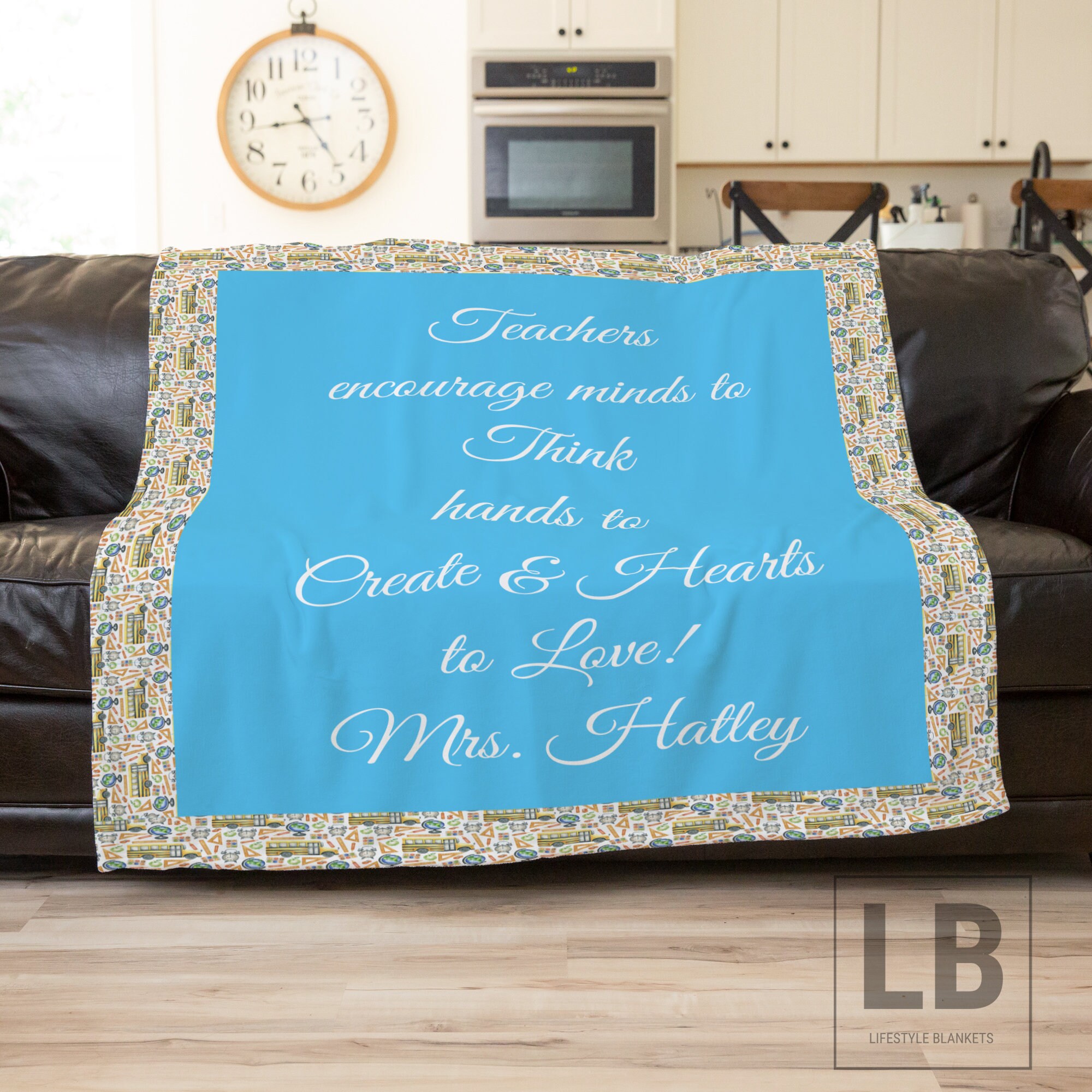 Customize Retirement Throw Blanket Daycare Teacher Gift Etsy