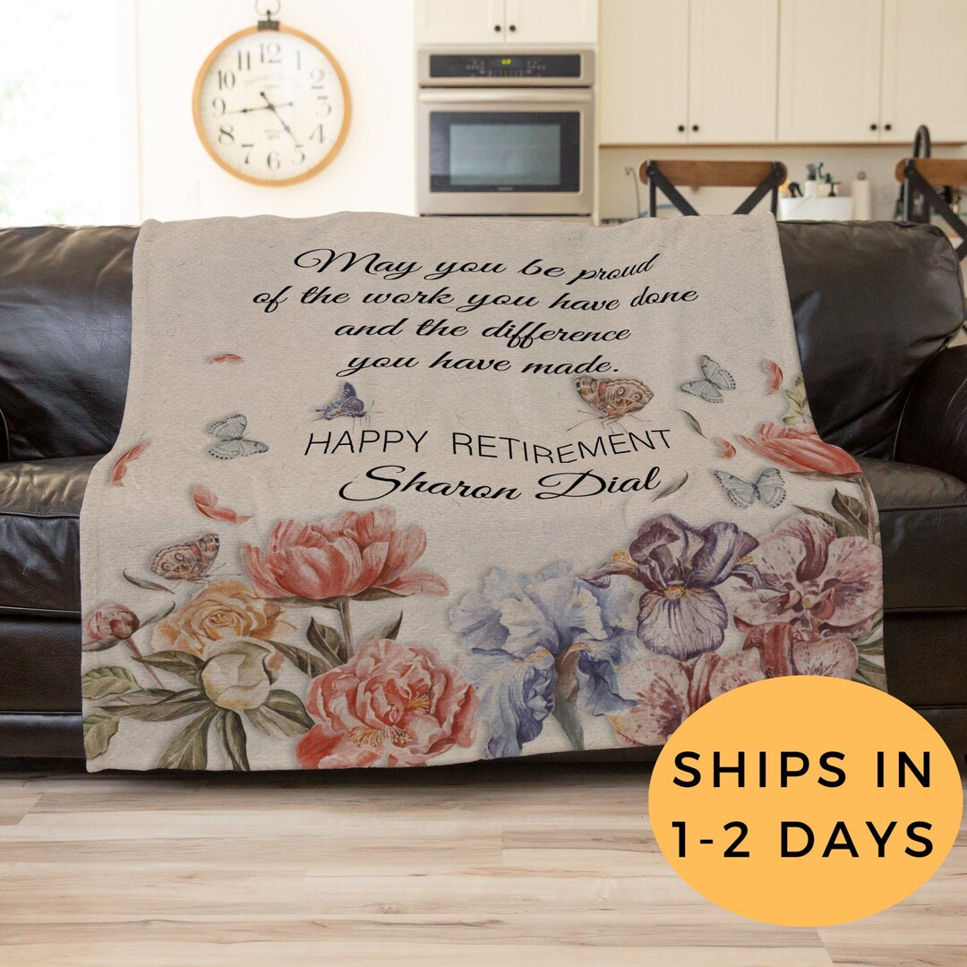 Retirement Blankets for Women Female Retirement Gifts Etsy