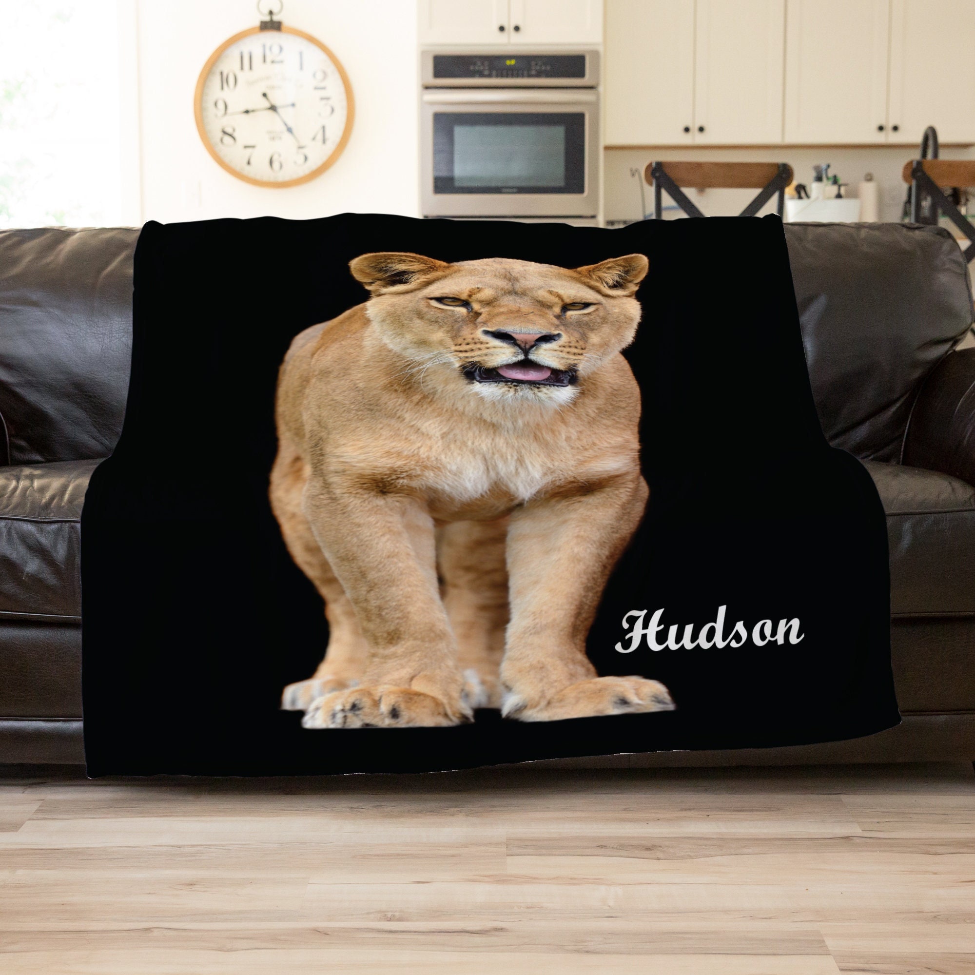 Lion Blanket, Personalized Blanket For Adults, Customized Blanket, Throw Blanket For Couch, Sofa Throw Blanket, Teenager Christmas Gift,