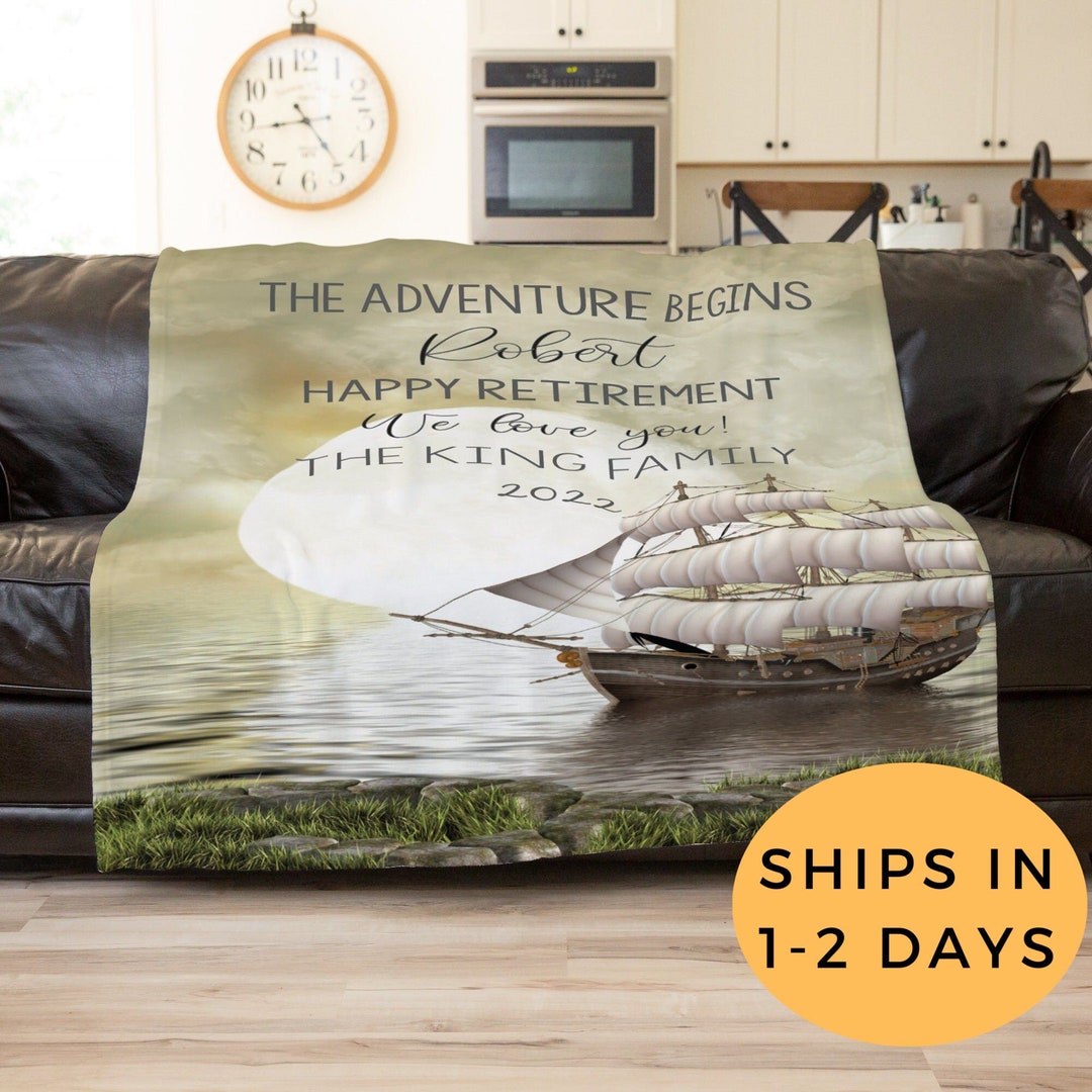 Retirement Blanket, Best Retirement Gifts, Retirement for Dad