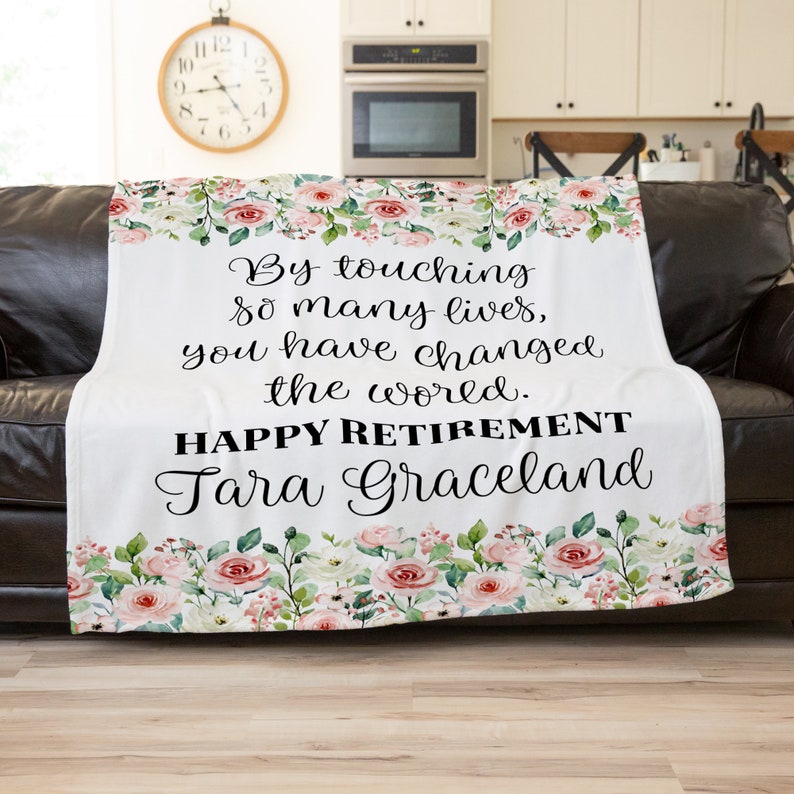 Personalized Blanket For Retirement Retirement Gifts For Etsy
