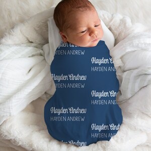 Name Swaddle, Personalized Swaddle Blanket Boy, Customized Swaddle, Newborn Swaddle Boy, Hospital Blanket Boy, Baby Shower Gift From Aunt