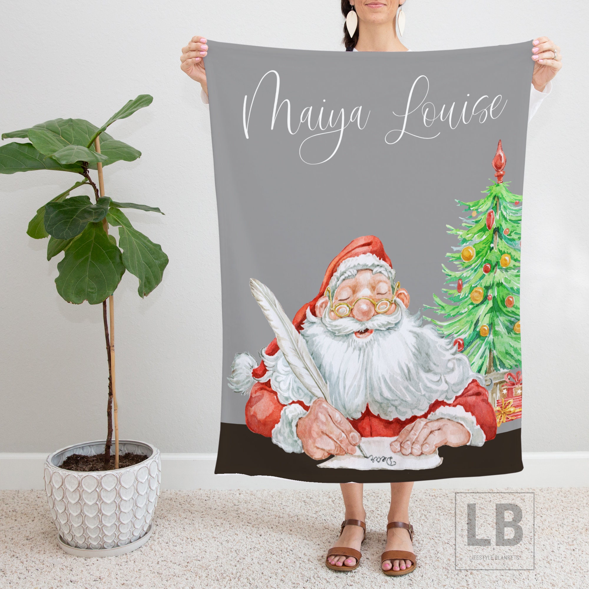 Christmas Blanket Personalized Throw Blanket For Adults Etsy