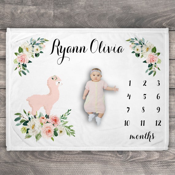 Llama baby blanket hotsell