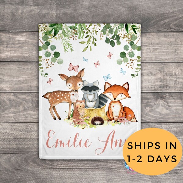 Woodland Animal Baby Etsy