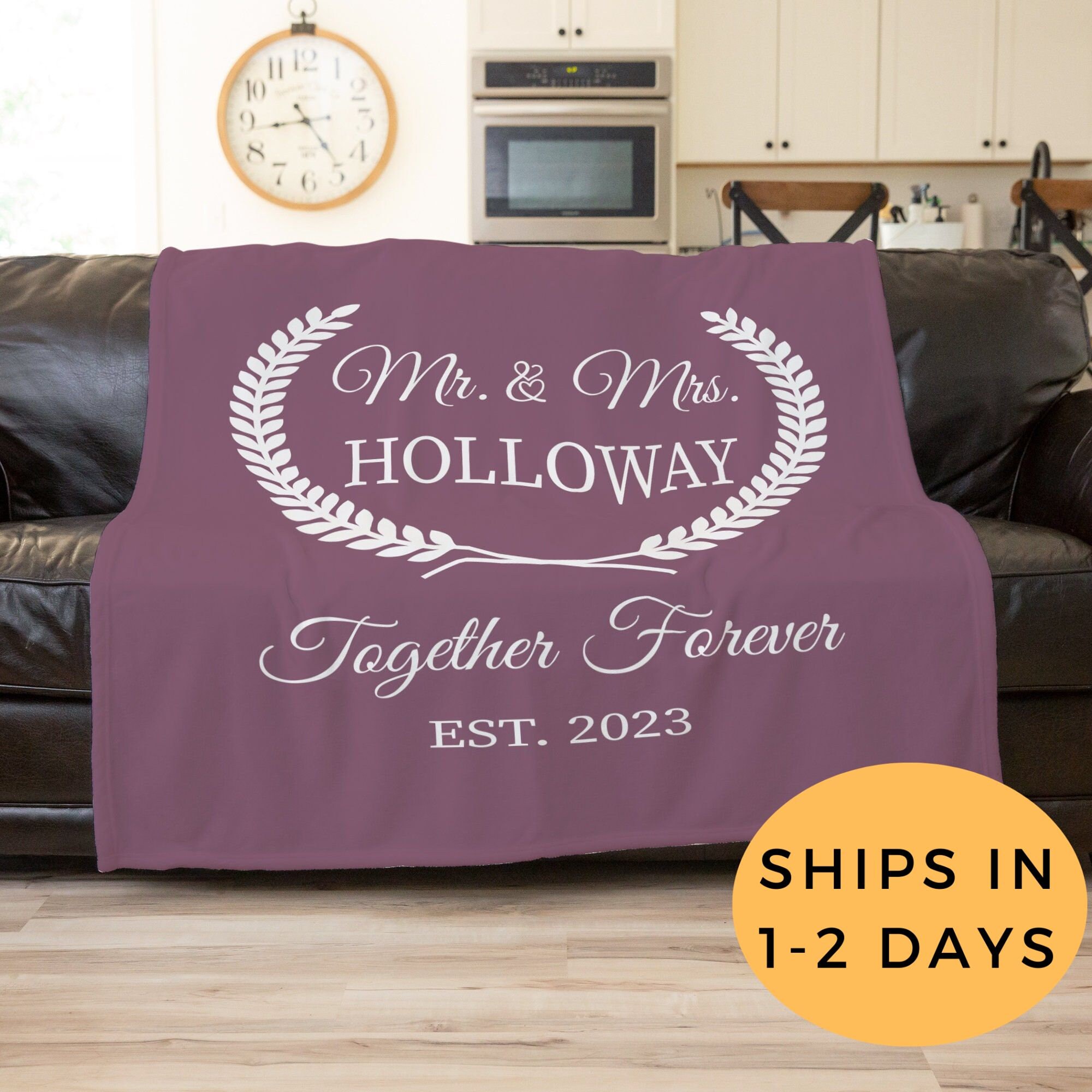 Wedding Heart Flowers Birds Bride Groom Throw Blanket Fleece Blankets