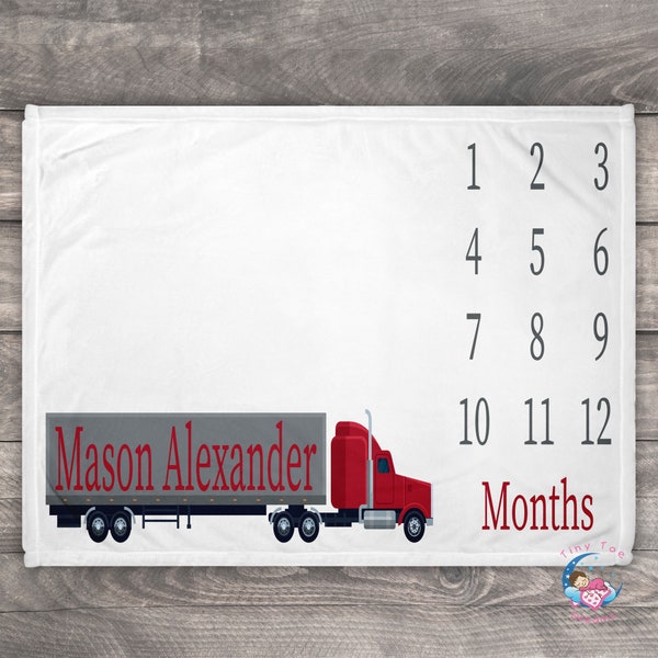 Baby Boy Blanket Blue Stars Truck Gift Set