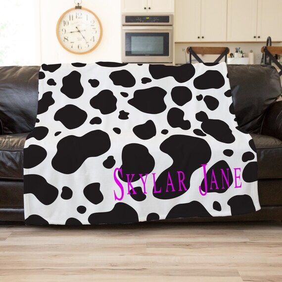 Cow Blanket Cow Blanket Adult Cow Blanket Newborn Etsy
