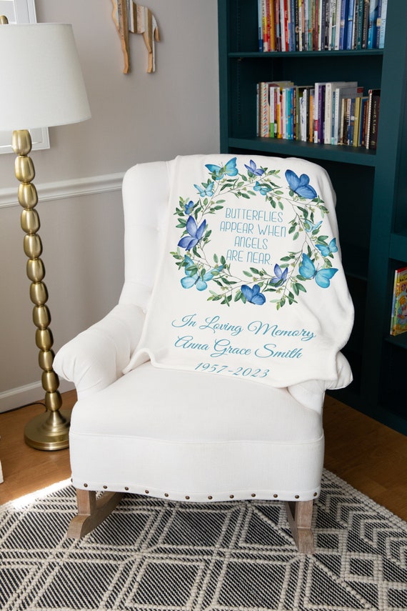 Butterfly memorial blanket hotsell