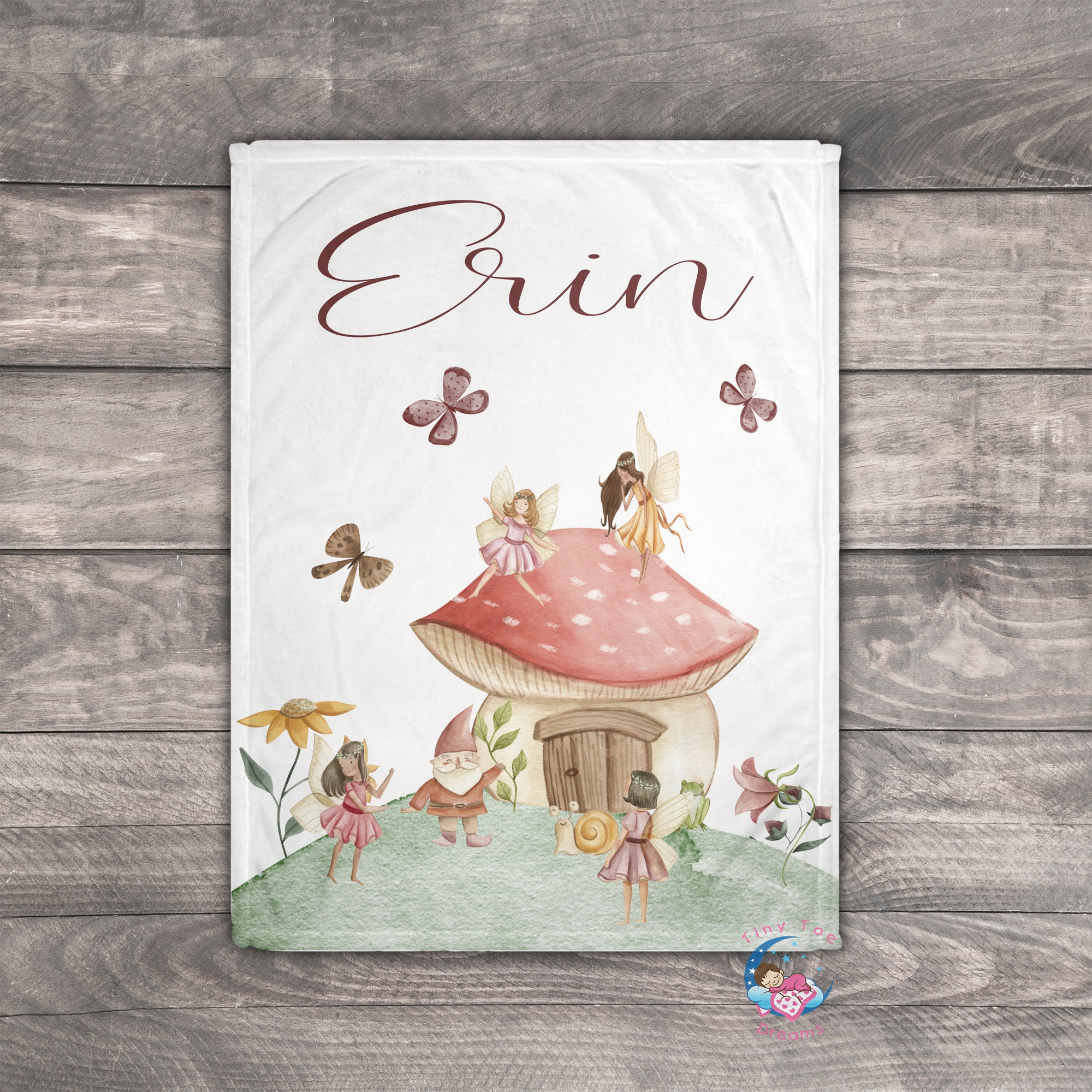 Fairy Blanket Personalized Newborn Blanket Enchanted Forest Etsy