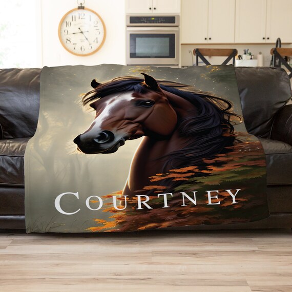 Teenage Girl Horse Blanket Horse Lovers Gifts Horse Baby Blanket Horse Blanket for Kids 21 Birthday Gift Women Personalized Horse Throw Etsy Canada