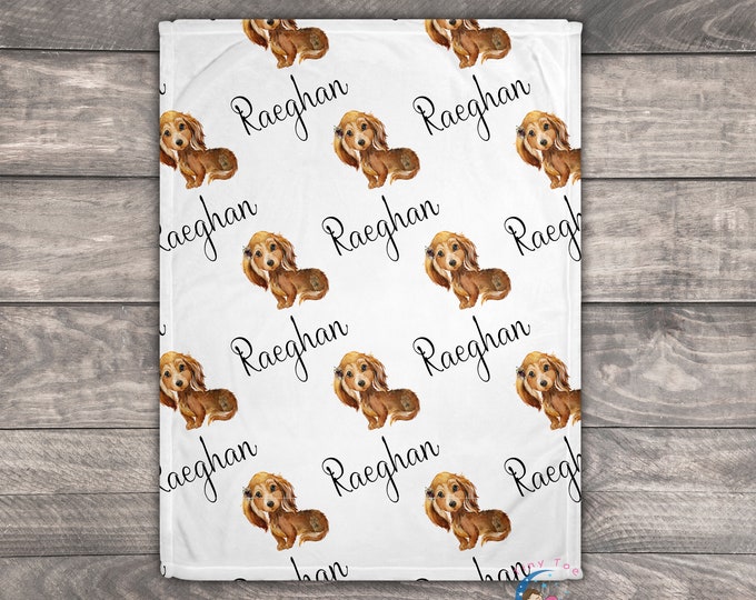 Personalized Dog Blanket, Personalized Dog Gift For Women, Friend Gift Dog Lover, Baby Name Blanket, Dog Throw, Puppy Blanket, Baby Shower