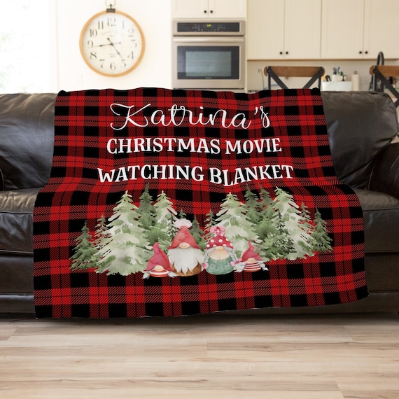 Christmas gnome throw blanket hotsell