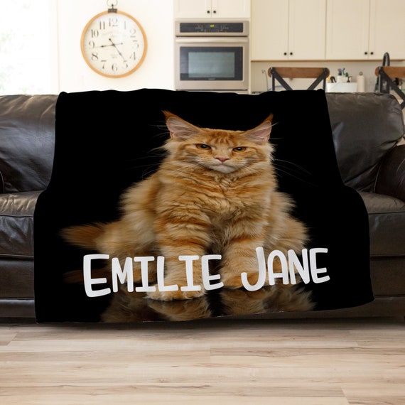 Cat Fleece Throw Blanket Cat Blanket Sherpa Personalized Cat Blankets Cat Lover Gift Custom Blanket Adult Cozy Blanket Etsy Canada