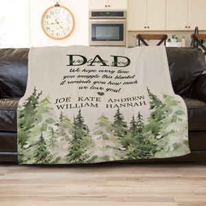 Dad Blanket, Fathers Day Gift First Time Dad, Custom Grandpa Gift, Future Dad Gift, New Mom And Dad To Be,Granddad Gift,New Grandfather Gift