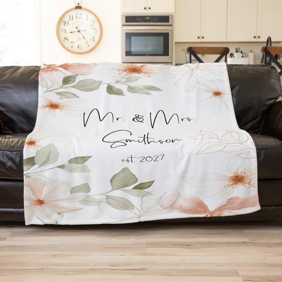Personalized Blanket for Wedding Custom Couch Blanket Wedding Gift Throw Blanket Wedding Housewarming Gift First Home New Apartment Etsy