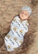 Excavator Blanket, Building & Construction, Custom Swaddle Blanket, Personalized Newborn Swaddle, Construction Gifts, Baby Shower 