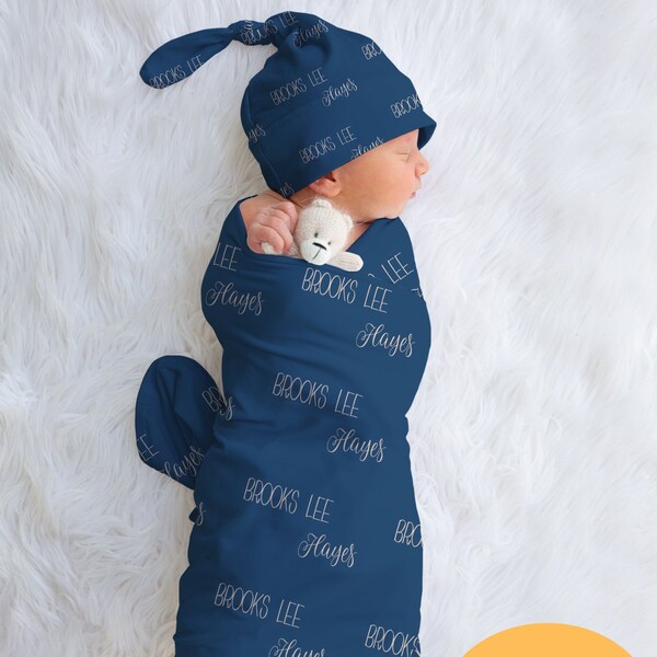 Swaddle Blanket and Headband Set Etsy