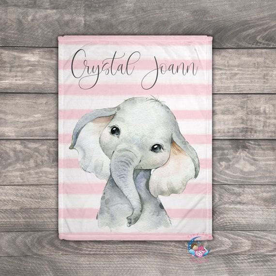 Elephant Gifts Custom Baby Blanket Sale Baby Girl Blanket Etsy