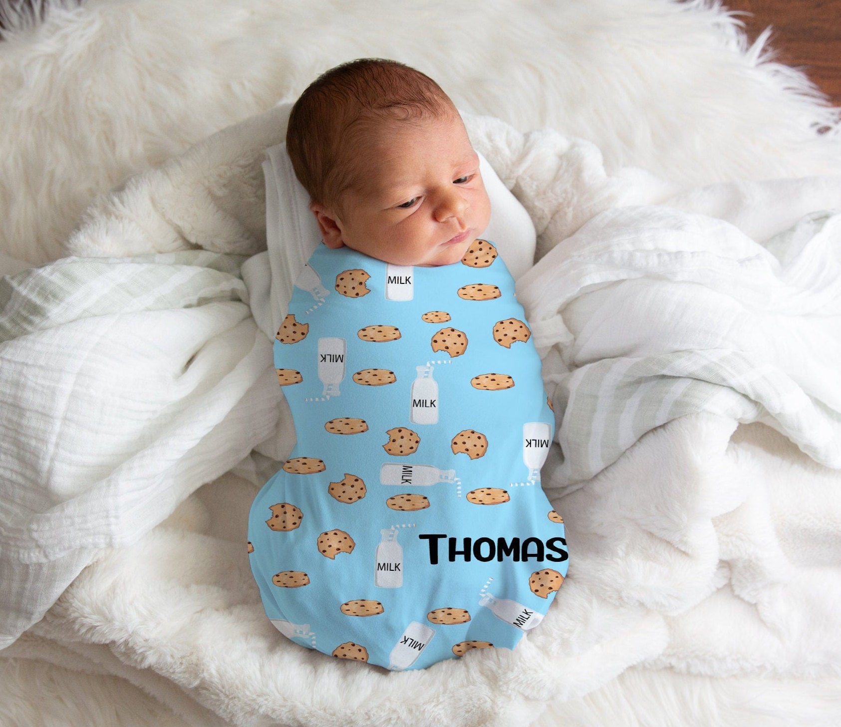 milk and cookies swaddle