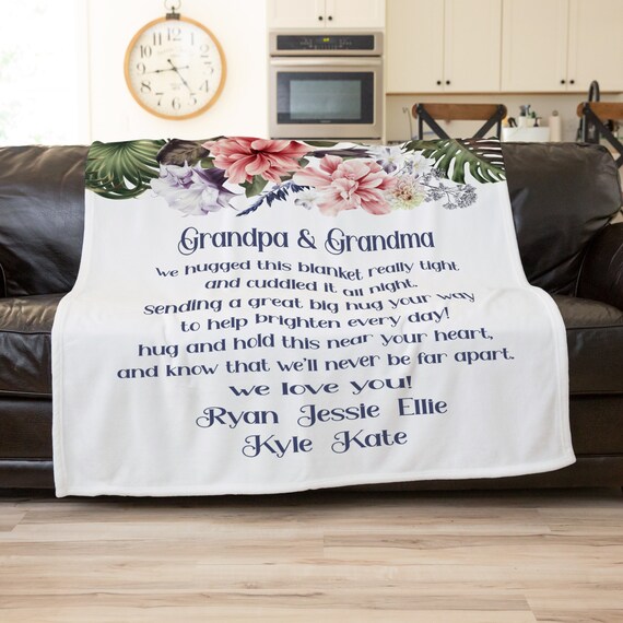 Grandparents Blanket Grandma Blanket Snuggle Blanket Nana Gifts From Grandkids Gifts for Grandparents From Grandkids Mom Blanket Etsy Canada