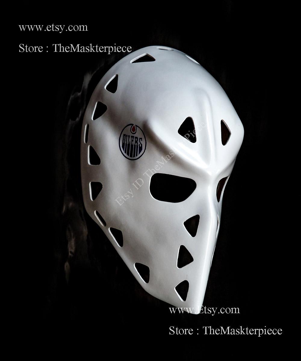Gary Edwards Ice Hockey Mask Goalie Helmet 1:1 Scale Home Decor