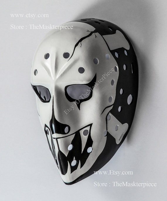 Denis Lemieux Skull Ice Hockey Mask Goalie Helmet 1:1 Scale Wall