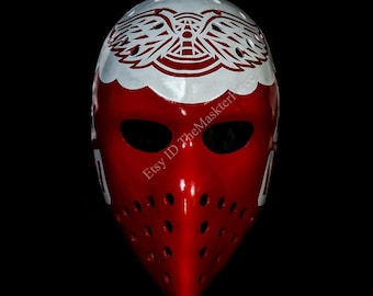 Ron Low Detroit Full Size Hockey Mask Goalie Helmet 1:1 Scale Home Decor Vintage Style G12