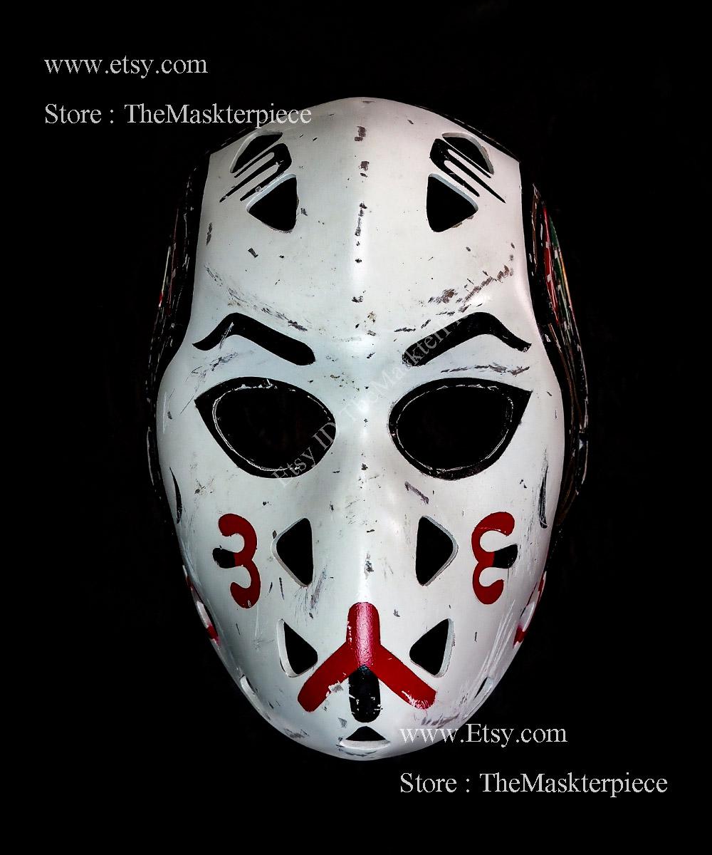 BRIEFING MONOGRAM SUNGUARD MASK 2点 Murray Bannerman Ice Hockey Mask Goalie Helmet 1:1 Scale Home