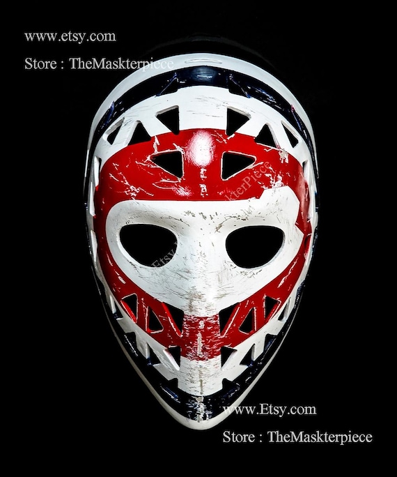 Montreal Ken DRYDEN Ice Hockey Mask Goalie Helmet 1:1 Scale Home
