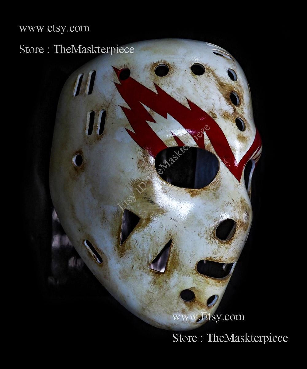 Eddie Giacomin Ice Hockey Mask Goalie Helmet 1:1 Scale Home Decor