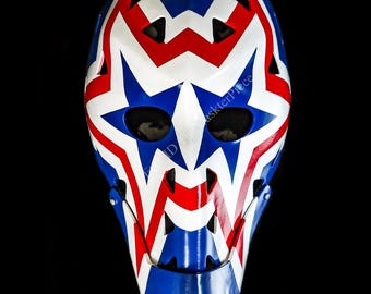 Wayne Stephenson Eishockeymaske Torwarthelm Maßstab 1:1 Tragbare Heimdekoration Vintage-Stil Neujahrs-Weihnachtsgeschenk G40