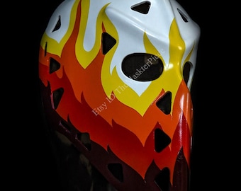 Yves Belanger Ice Hockey Mask Goalie Helmet 1:1 Scale Home Decor Vintage Style G23