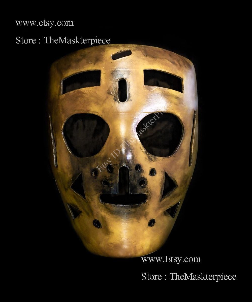 Máscara de hockey sobre hielo Terry Sawchuk, casco de portero, escala 1:1,  accesorio para el hogar, estilo vintage, regalo de Año Nuevo y Navidad, G18  - Etsy México, image size:1000x1200