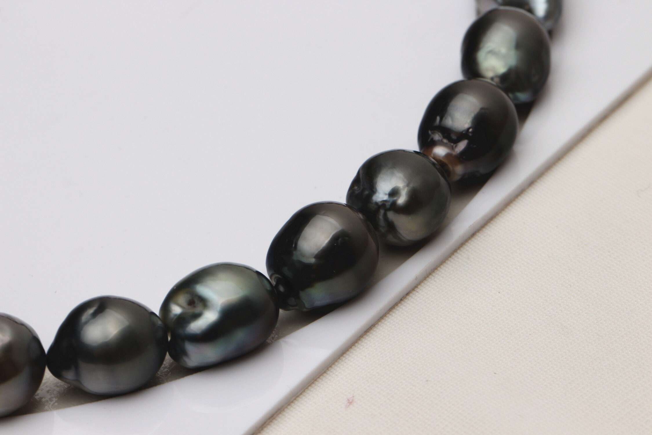 RARE1113.5mm Natural Black Tahitian Pearls for Necklace Etsy